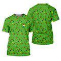 Awareness Understanding Acceptance Autism Ribbon Green Golf Shirt, Autism Awareness Colors Golf Shirts For Men