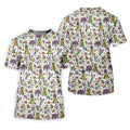 Mardi Gras Fleur De Lis Animal Band White Golf Shirt, Golf Tops For Men, Polo Shirts For Men