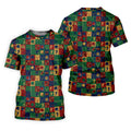 Football Pattern Square Grid Sport Polo, American Football Shirt, Game Day Football Theme Polo For Men