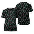 Stick Figure Golf Pose St Patrick's Day Shamrock Black Golf Shirt, Polo Shirts For Men, Golf Shirts For Men