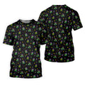 Funny Crocodile Mardi Gras Golf Shirts, Black Golf Shirt, Golf Gift For Men, Golf Shirts For Men