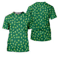 St Patrick's Day Beer Four Leaf Clovers Gold Pots Green Golf Shirt, Polo Shirts For Men, Golf Shirts For Men