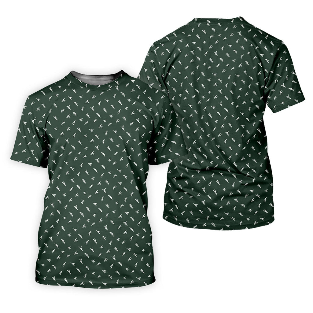 Naughty Position Dark Green Fun Golf Shirts For Men, Valentines Golf Gift, Polo ShirtFor Men, Golf Gift For Men