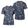 Golf Partner For Life Custom Photo Navy Golf Shirt, Valentines Golf Gift, Fun Golf Shirts For Men, Golf Gift For Men