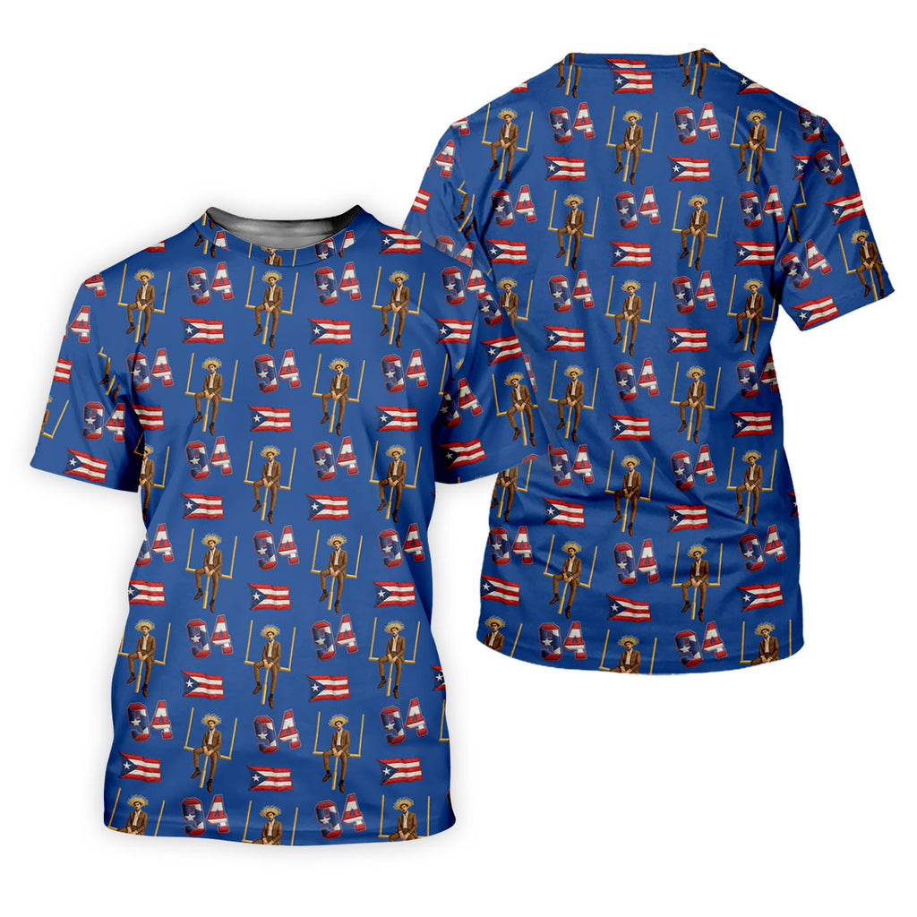 Bad Bunny Benito Bowl Football Theme Blue Men Polo, American Football League Gift Ideas For Football Fans