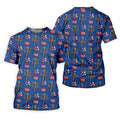 Bad Bunny Benito Bowl Football Theme Blue Men Polo, American Football League Gift Ideas For Football Fans