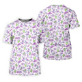Western Halloween Purple Golf Tops For Men, Fun Golf Shirts For Men, Polo Shirts For Men