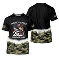 American Pride 250th Anniversary Camo Golf Shirt, Patriotic 4th Of July Golf Shirts For Men