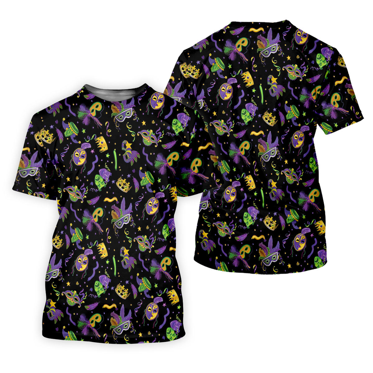 Mardi Gras Golf Golf Polo Shirt Mardi Gras Black Golf Shirt, Golf Tops For Men