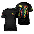Autism Awareness Always Unique Totally Intelligent Sometimes Mysterious Golf Shirts For Men, Polo Shirts For Men