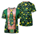 Funny St Patrick's Day Shamrock Golf Shirt, Golf Tops For Men, Polo ShirtFor Men, Golf Shirts For Men