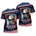 250 Years American Symbols US Flag Golf Shirt, Patriotic 4th Of July Golf Shirts For Men