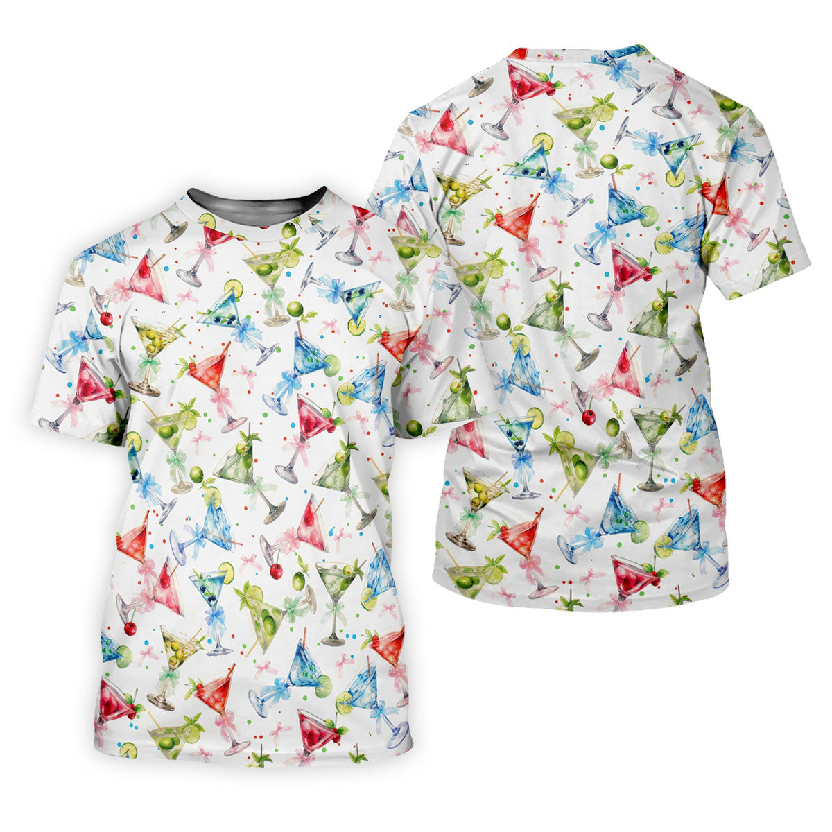 Coquette Martini Cinco De Mayo Celebration Golf Tops For Men, Summer Theme Polo ShirtFor Men