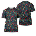 Christmas Reindeer Xmas Themed Men's Golf Polo Shirts, Christmas Golf Shirt, Golf Gift For Men