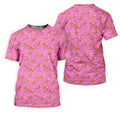 Banana And Donut Dirty Humor Pink Golf Shirt, Fun Golf Shirts For Men, Valentines Golf Gift, Golf Shirts For Men
