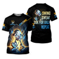 Swing Swear Look For Ball Repeat Fun Golf Shirt, Golf Shirts For Men, Golf Gift For Men
