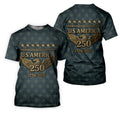 US America 250th Anniversary Denim Color Star Pattern Golf Tops For Men, Patriotic Golf Shirt, Golf Shirts For Men