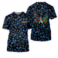 It's Okay To Be Different Autism Awareness Black And Blue Puzzle Pattern Golf Tops For Men, Polo Shirts For Men
