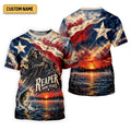 Reaper From Texas Bass Fishing UPF Shirt, Fishing Jersey, Fishing Apparel For Men