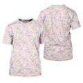 Easter Bunny Seamless Pattern Golf Shirts For Men, Men's Funny Golf Shirts, Cute Golf Outfit, Polo Shirts For Men
