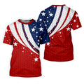 Stars And Stripes Golf Ball Pattern Patriotic 4th Of July Golf Shirt, 250 Celebration Golf Shirts For Men