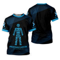 Prostate Cancer Awareness Black And Blue Polo, Cancer Awareness Shirt, Ladies Golf Shirts