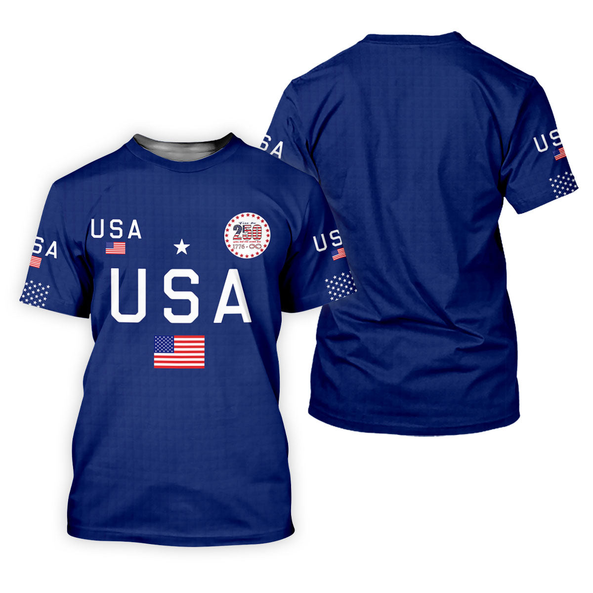Free For 250 Years Patriotic Golf Shirt, 4th Of July Golf Shirt, 250th Anniversary Polo Shirts For Men