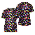 Hawaiian Pineapples Donut Finger Fun Golf Shirts For Men, Adult Humor Golf Polo, Funny Golf Shirts