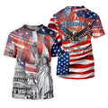 250 Years Of Freedom We The People American Flag Golf Shirt, Patriotic 4th Of July Golf Shirts For Men