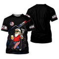 Patriotic Man Golf And Beer Custom Name Funny 4th Of July Golf Shirt, 250th Anniversary Golf Shirts For Men