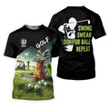 Swing Swear Look For Ball Repeat Funny Golf Shirt, Custom Golf Shirts, Golf Shirts For Men