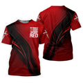 On Friday We Wear Red Faith Cross Red Black Gradient Patriotic Golf Shirt, 250 Years Polo Shirts For Men