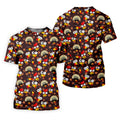 Thanksgiving Polo Golf Tops For Men, Pumpkin Turkey Fun Golf Shirts For Men, Thanksgiving Golf Gift For Men