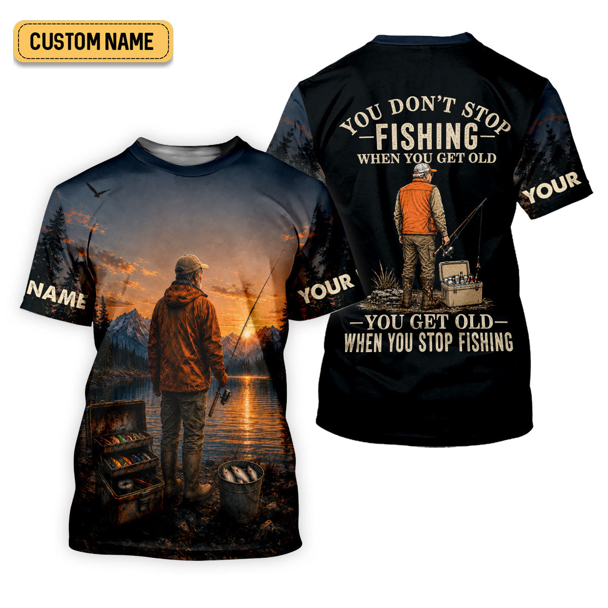 You Don't Stop Fishing When You Get Old UPF Shirt, Womens Fishing Shirt, Fishing Shirts