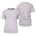 Funny Middle finger US Flag Pattern 250th Anniversary White Golf Shirt, 4th Of July Golf Shirts For Men