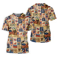 God Bless America Celebrating 250 Retro Golf Shirt, Patriotic 4th Of July Golf Shirts For Men