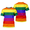 LGBT Rainbow Pride Month Celebrate Golf Tops For Men, Pride Colors Golf Shirts For Men
