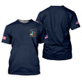 American Symbols Navy Patriotic Golf Shirt, US 250 Years 4th Of July Golf Shirts For Men