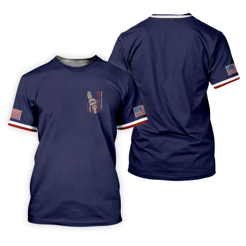 Best Dad Ever Father's Day Golf Shirt, Golf Gift For Dad, Golf Shirts For Men