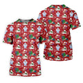 Ho Ho Ho Santa Snowman Men's Golf Polo Shirt Christmas Golf Shirt, Polo ShirtFor Men