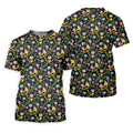 Trombones Floral Tropical Vibe Golf Tops For Men, Polo Shirts For Men, Golf Shirts For Men