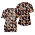 Cartoon Poodle Dog Men's Golf Polo Shirts, Gifts For Dog Lovers, Polo Shirts For Men