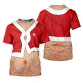Funny Santa Costume Golf Polo Shirts, Custom Golf Shirt, Unique Gift For Golfer, Fun Golf Shirts For Men