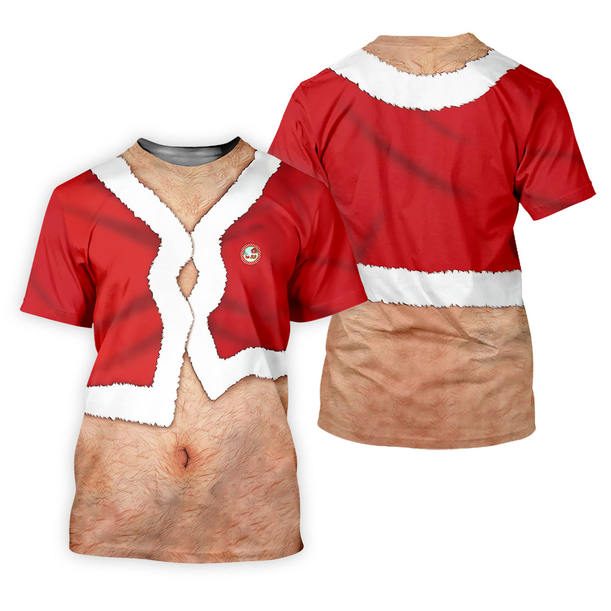 Funny Santa Costume Golf Polo Shirts, Custom Golf Shirt, Unique Gift For Golfer, Fun Golf Shirts For Men