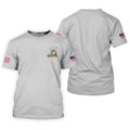 American Symbols Grey Patriotic Golf Shirt, US 250 Years 4th Of July Golf Shirts For Men