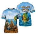 A Fish So Nice You Say It Twice Mahi Mahi UPF Shirt, Womens Fishing Shirt, Ladies Fishing Shirt