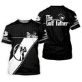 The Golf Father Golf Ball Pattern Father's Day Golf Shirt, Golf Gift For Dad, Polo ShirtFor Men