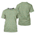 Sandwich Golf Course Seamless Pattern Performance Golf Shirt, Golf Tops For Men, Golf Shirts For Men