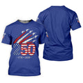Flying Fighter Jets Faith Cross Patriotic 4th Of July Blue Golf Shirt, 250 Years Golf Shirts For Men