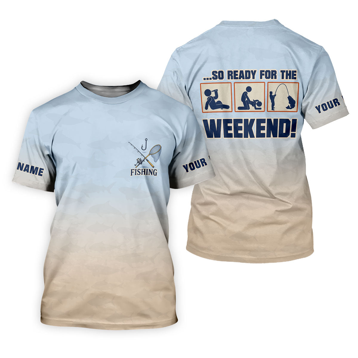 So Ready For The Weekend Fishing UPF Shirt, Womens Fishing Apparel, Fishing Sun Shirt